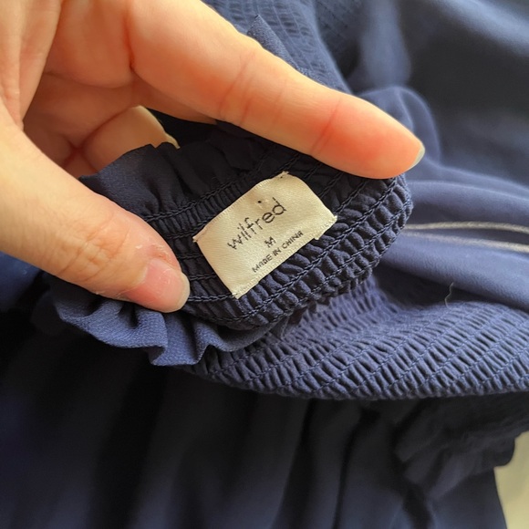 Wilfred Deep Blue Long Sleeve Dress - Picture 5 of 5